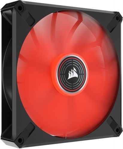 Számítógép ventilátor Corsair ML140 LED ELITE Black (Red LED)