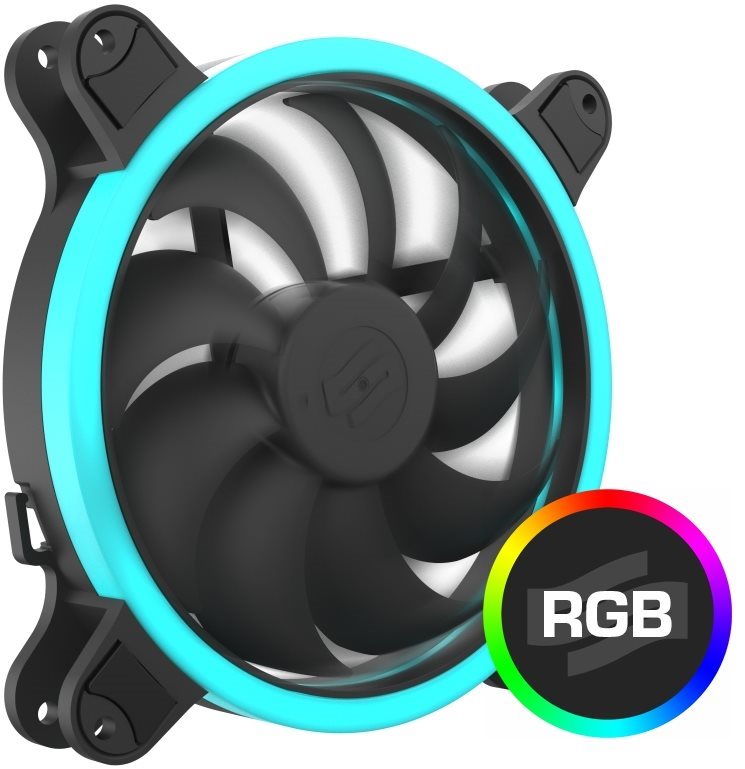 Számítógép ventilátor SilentiumPC Corona HP RGB 140