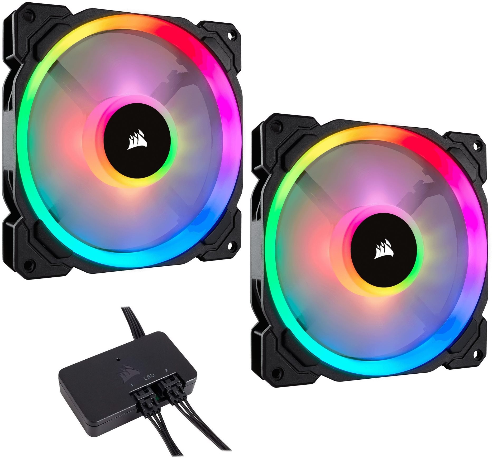 Számítógép ventilátor Ventilátor Corsair LL140 RGB LED 140 mm Static Pressure PWM