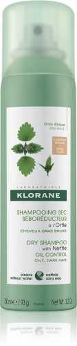 Szárazsampon KLORANE Nettle Oil Control Dark Hair Dry Shampoo 150 ml