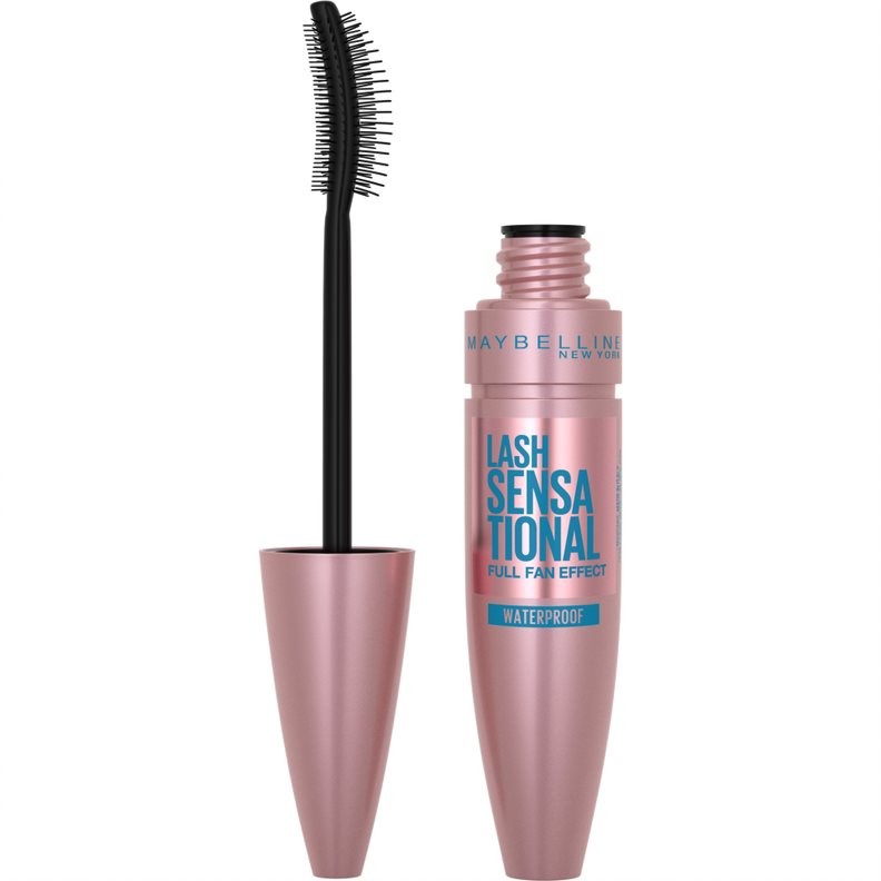 Szempillaspirál MAYBELLINE NEW YORK Lash Sensational Waterproof Mascara Black (9