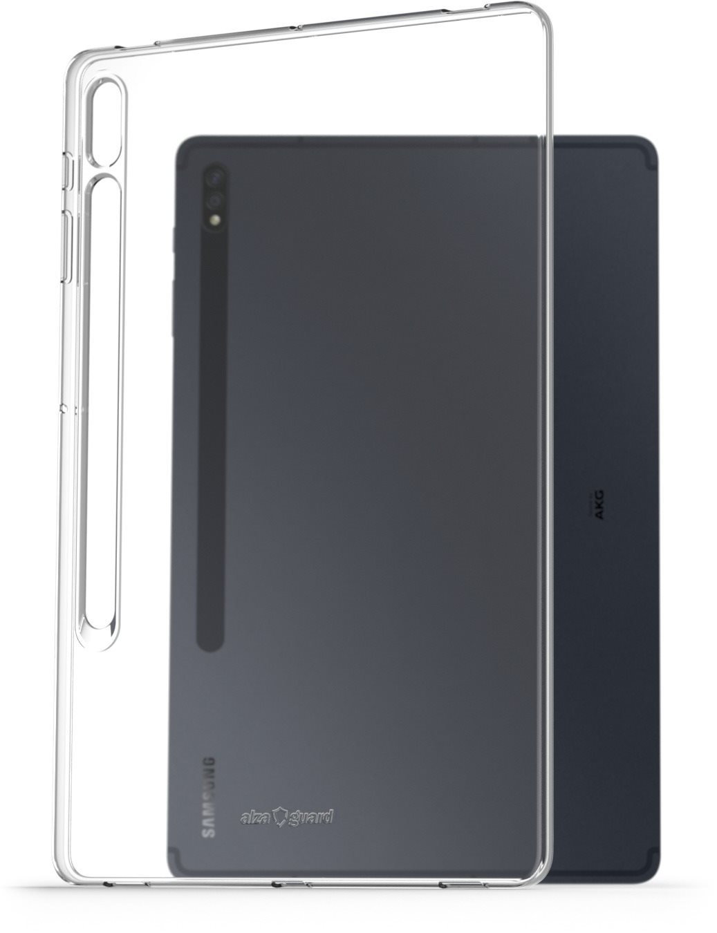 Tablet tok AlzaGuard Crystal Clear TPU Case Samsung Galaxy Tab S7+ készülékhez