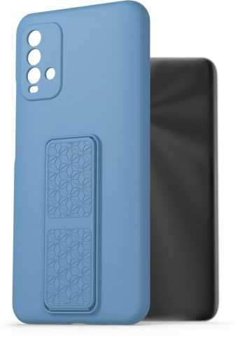 Telefon tok AlzaGuard Liquid Silicone Case with Stand Xiaomi Redmi 9T kék tok