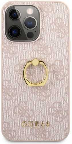 Telefon tok Guess PU 4G Ring Apple iPhone 13 Pro Max Pink tok