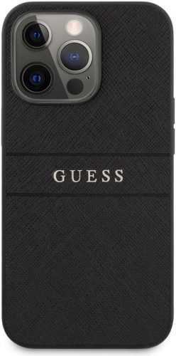 Telefon tok Guess PU Leather Saffiano Apple iPhone 13 Pro Black tok