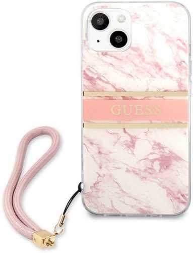 Telefon tok Guess TPU Marble Stripe Apple iPhone 13 mini Pink tok