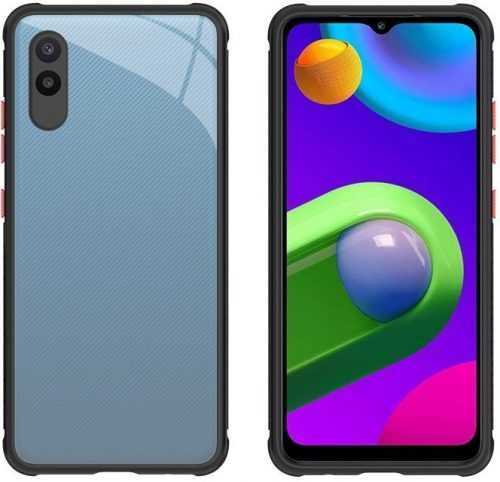 Telefon tok Hishell Two Colour Clear Xiaomi Redmi 9A fekete tok