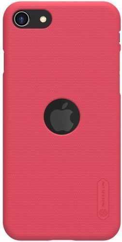 Telefon tok Nillkin Super Frosted Hátlap tok az Apple iPhone SE 2022/2020 készülékhez Bright Red (With Logo Cutout)