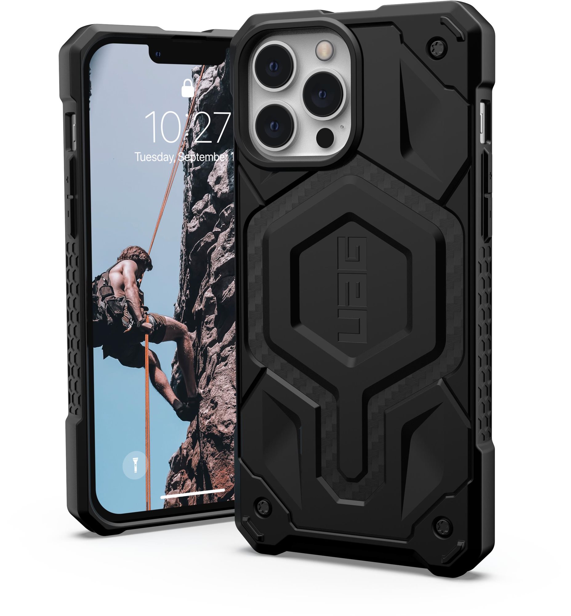 Telefon tok UAG Monarch MagSafe Carbon Fiber iPhone 13 Pro