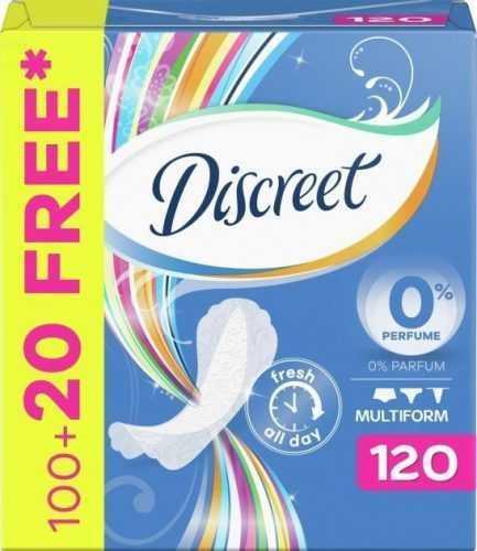 Tisztasági betét DISCREET Multiform 0% Air Intim betét 120 db