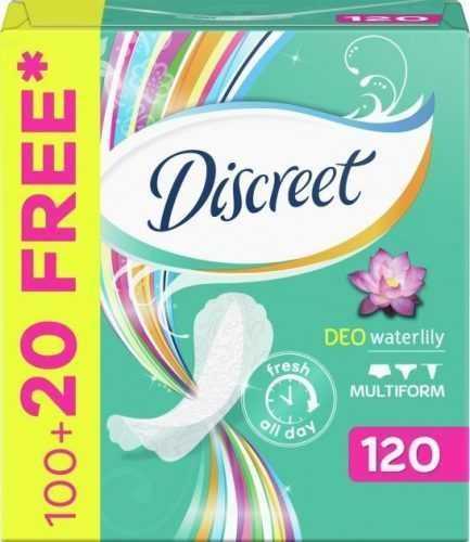 Tisztasági betét DISCREET Multiform Waterlily Intim betét 120 db