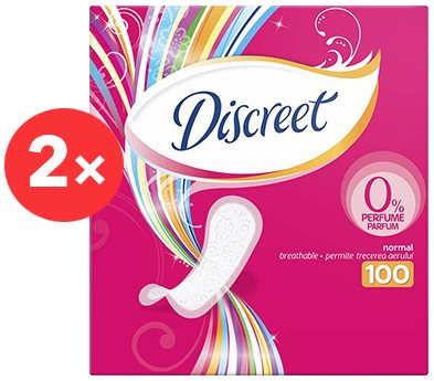 Tisztasági betét DISCREET Normal 2 × 100 db