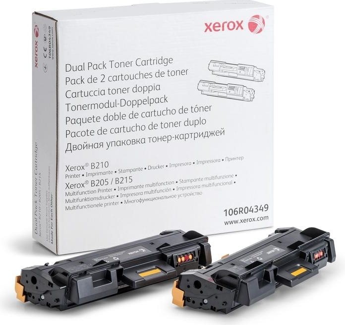 Toner Xerox 106R04349 Dualpack fekete