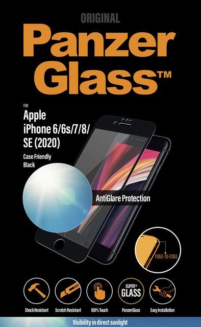 Üvegfólia PanzerGlass Edge-to-Edge Apple iPhone 6/6s/7/8/SE 2020/SE 2022 Anti-Glare védelemmel