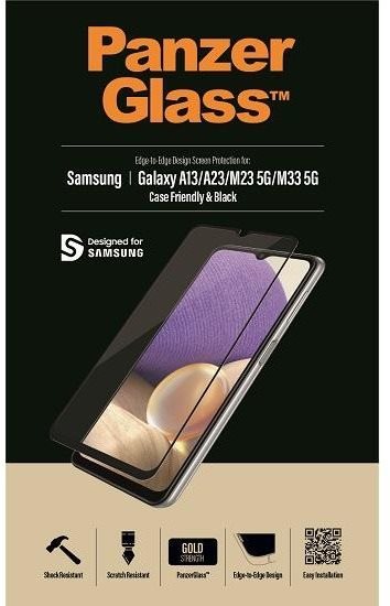 Üvegfólia SAFE by Panzerglass Samsung Galaxy A13/A23/M23 5G/M33 5G fekete keret