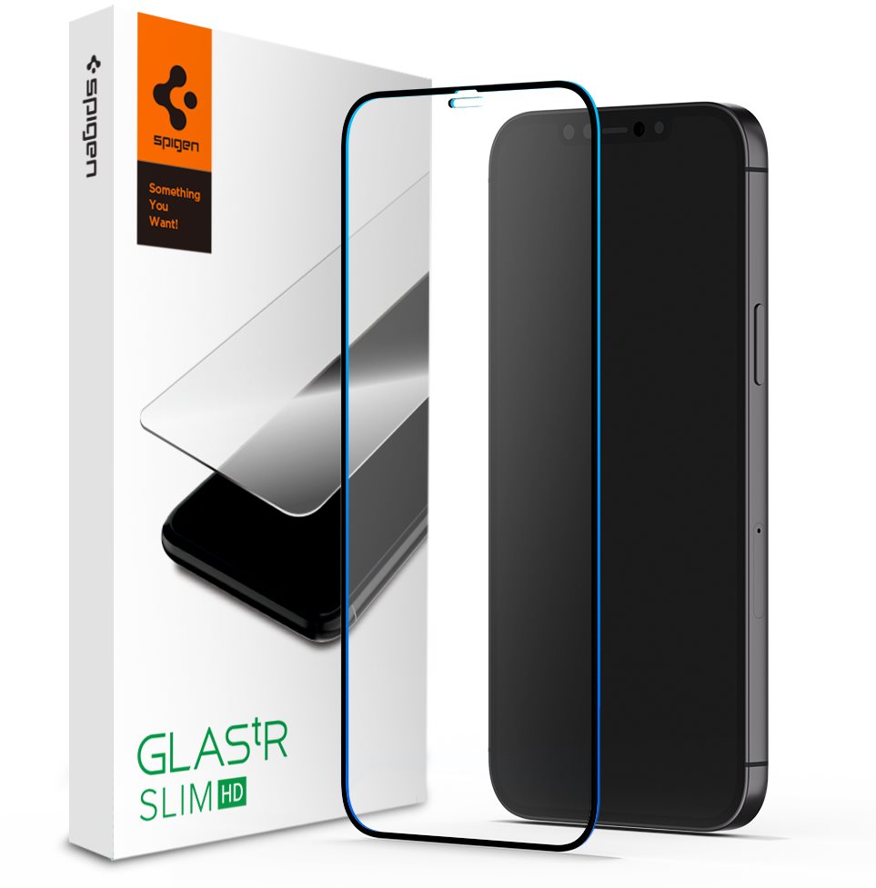 Üvegfólia Spigen Glass FC Black HD 1 Pack iPhone 12 mini