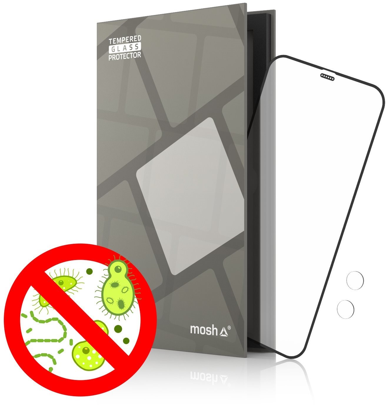 Üvegfólia Tempered Glass Protector Antibacterial iPhone 12 mini