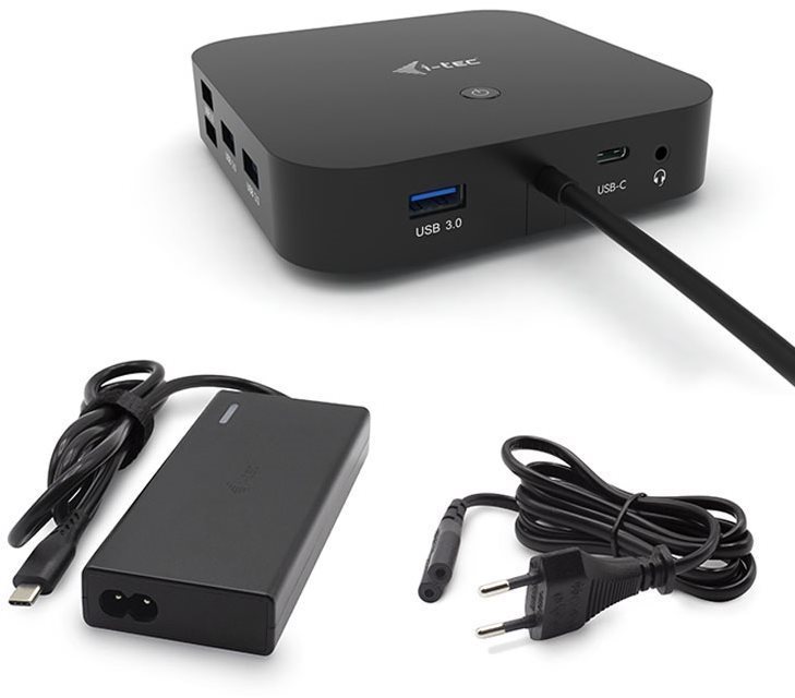 Dokkoló állomás i-tec USB-C Dual Display Docking Station s Power Delivery 65W + i-tec Universal Charger 77 W