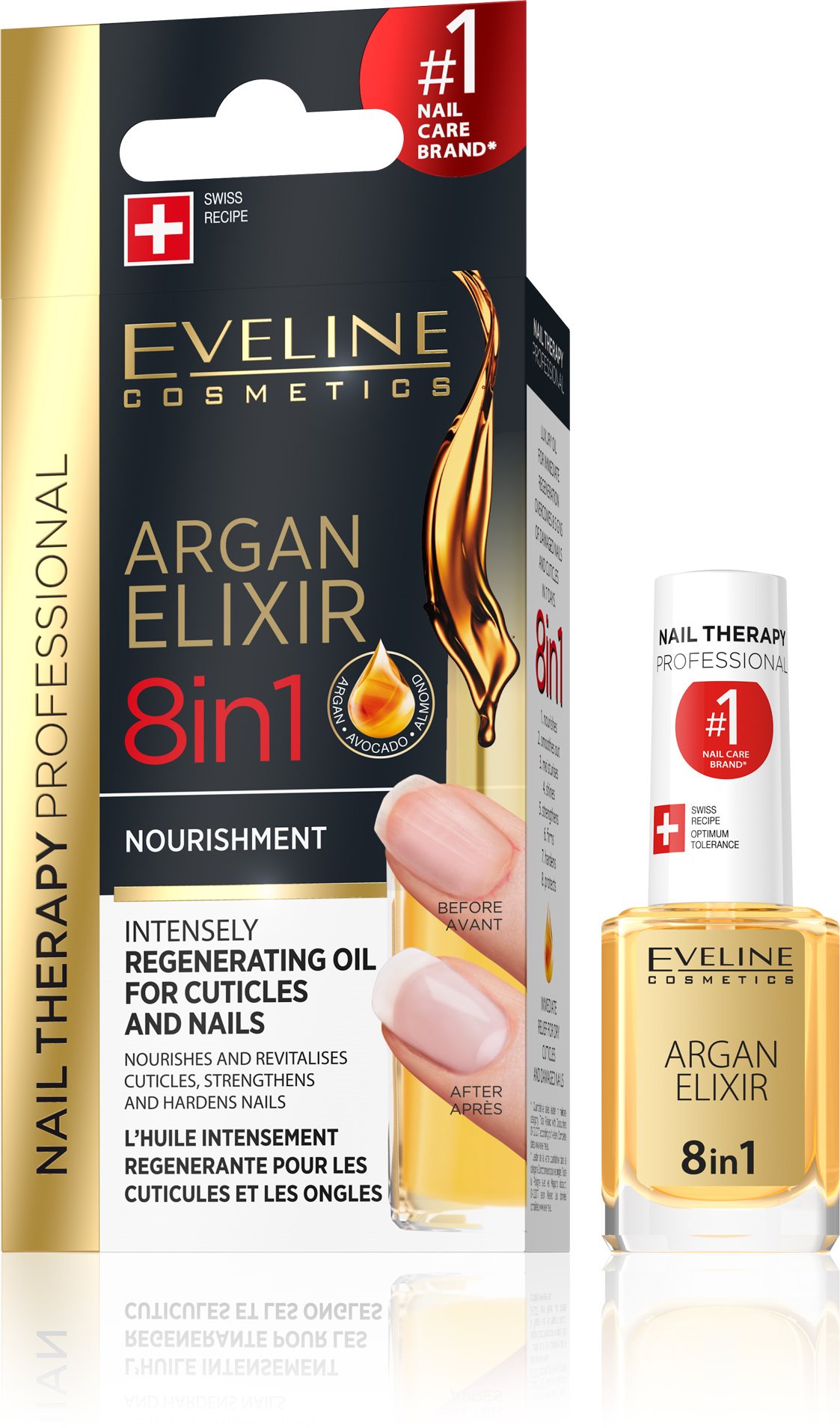 Körömápoló EVELINE COSMETICS Spa Nail conditioner Argan Elixír 12 ml