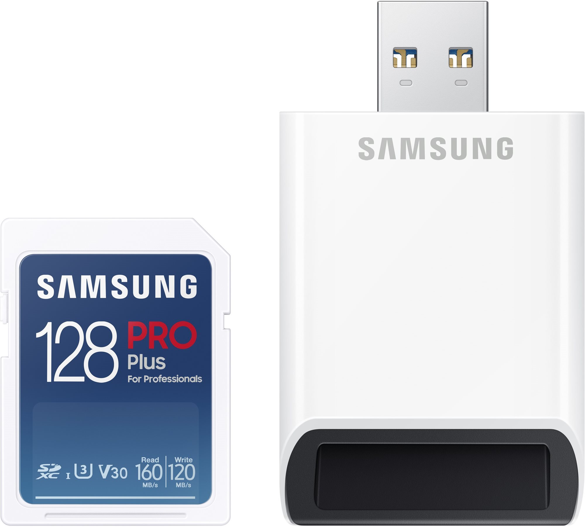 Memóriakártya Samsung SDXC 128GB PRO PLUS + USB adapter