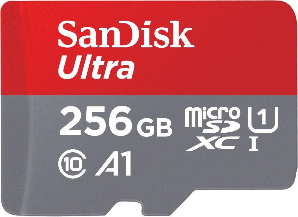 Memóriakártya SanDisk MicroSDXC Ultra 256GB + + SD adapter