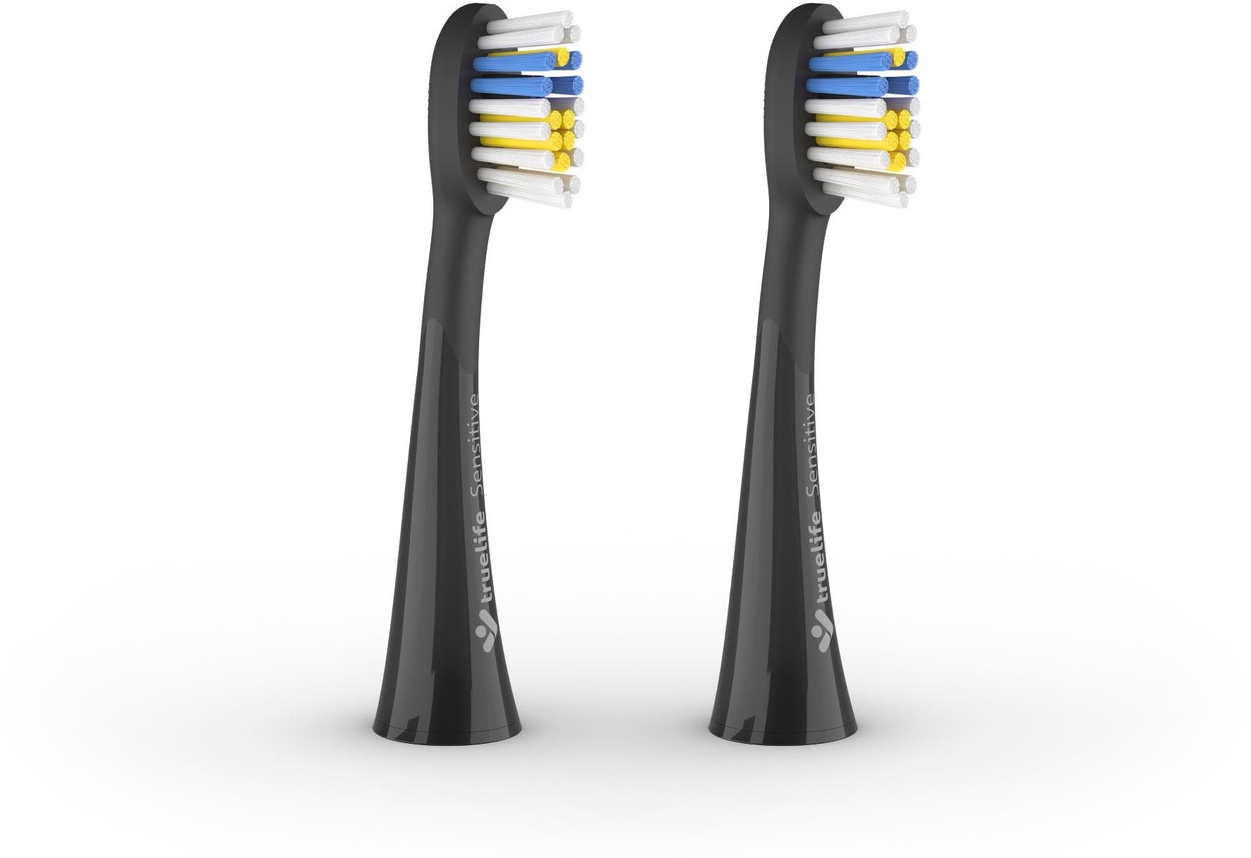 Pótfej elektromos fogkeféhez TrueLife SonicBrush K-series Heads Sensitive Plus fekete 2 db-os kiszerelés