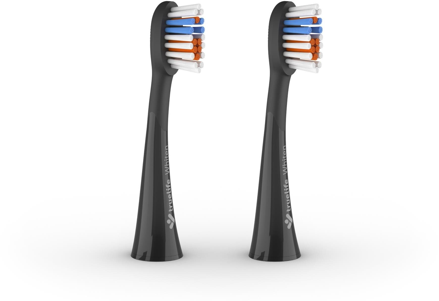 Pótfej elektromos fogkeféhez TrueLife SonicBrush K-series Heads Whiten Plus fekete 2 db-os kiszerelés