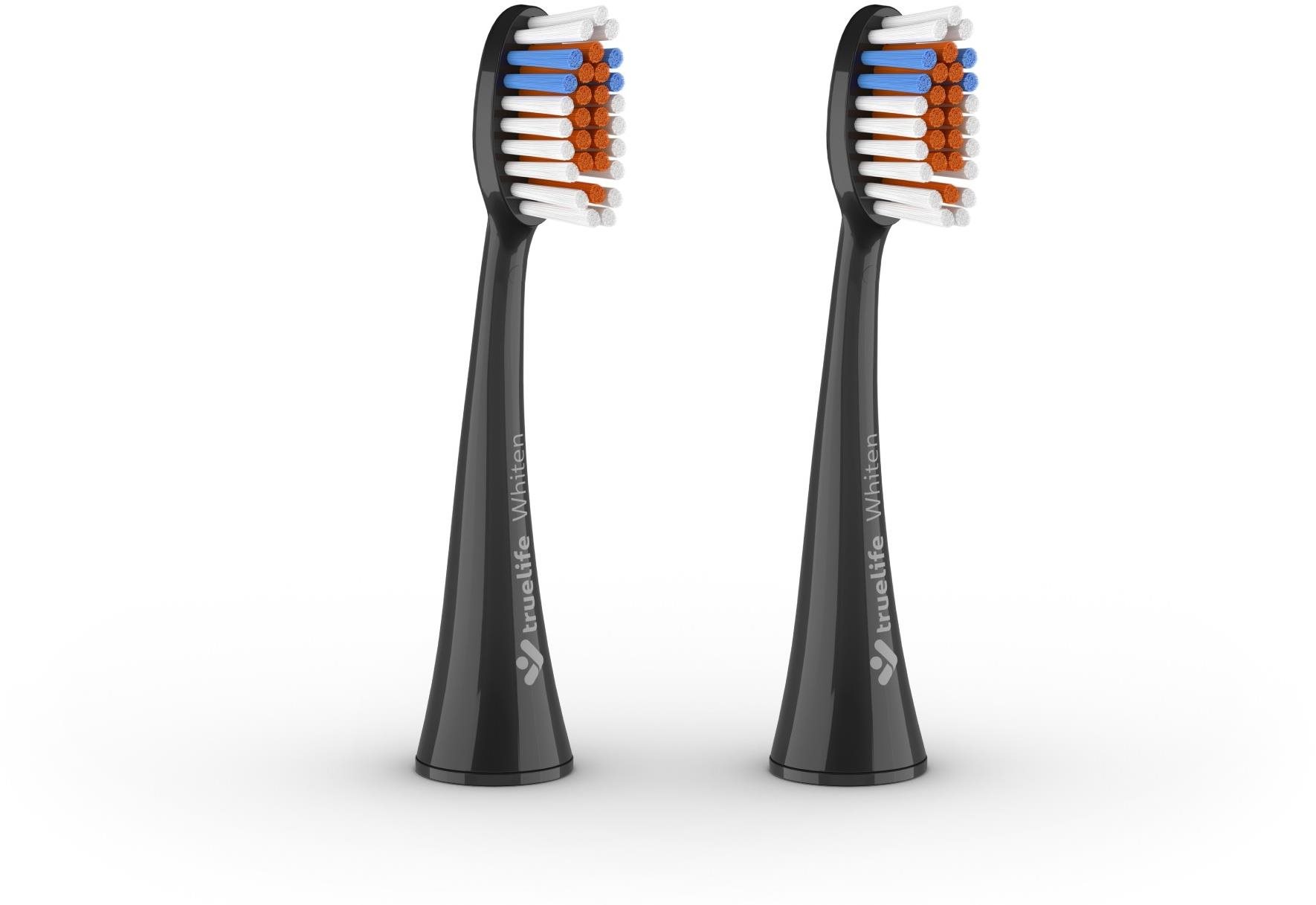 Pótfej elektromos fogkeféhez TrueLife SonicBrush K-series Heads Whiten fekete 2 db-os kiszerelés