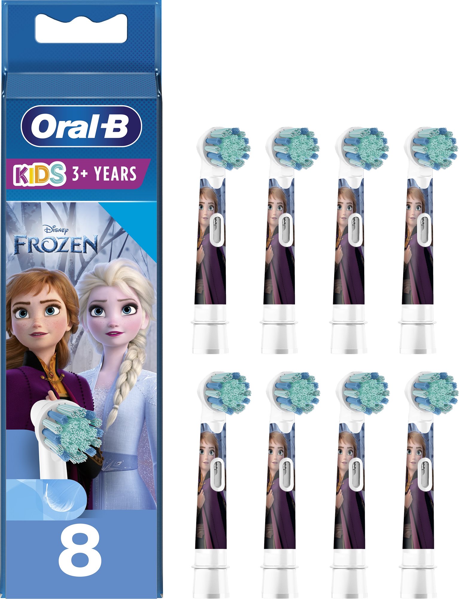 Szett Oral-B Kids Ice Kingdom 2 kefefej elektromos fogkeféhez