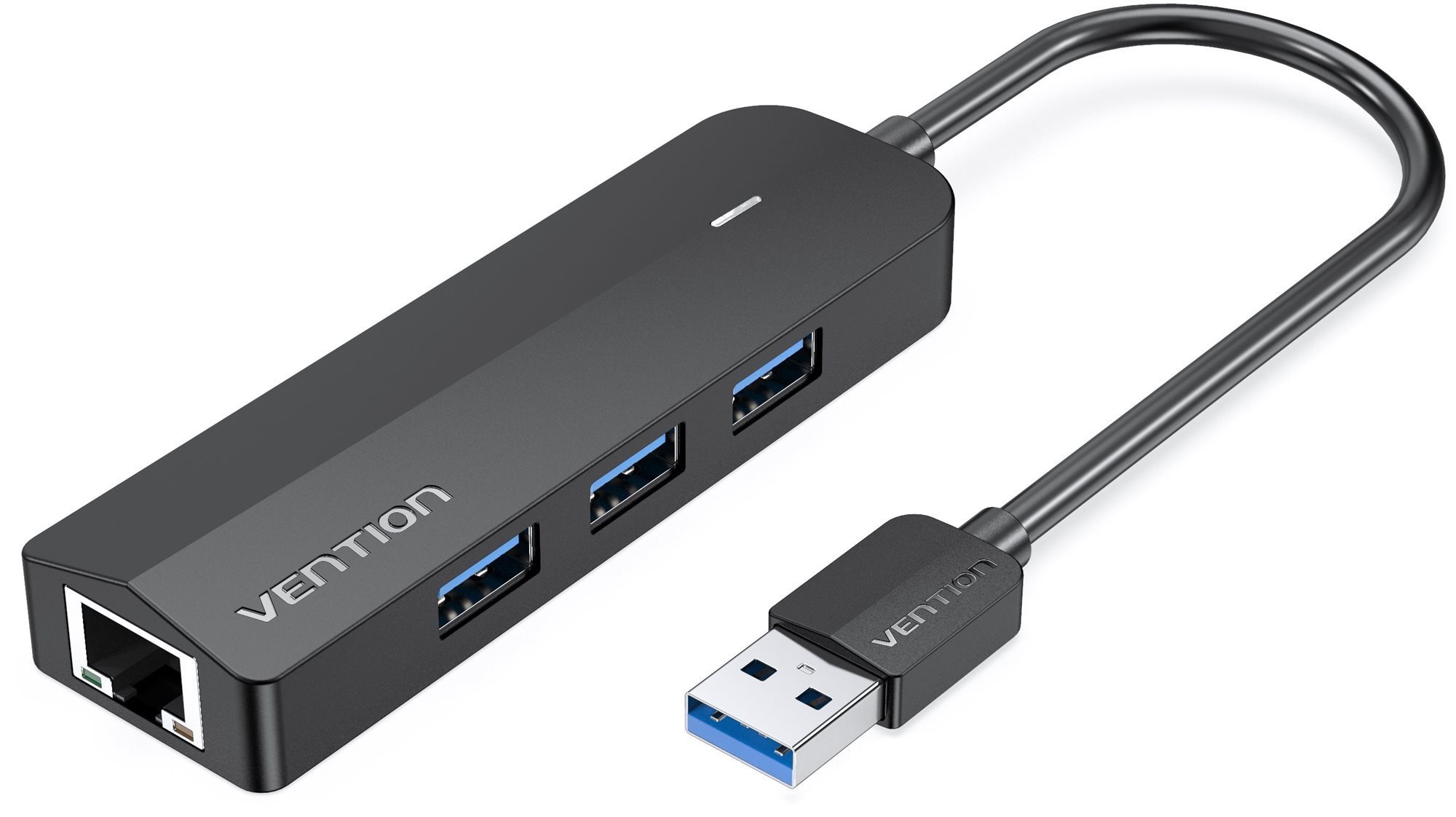 USB Hub Háromportos USB 3.0 elosztó Gigabit Ethernet adapterrel