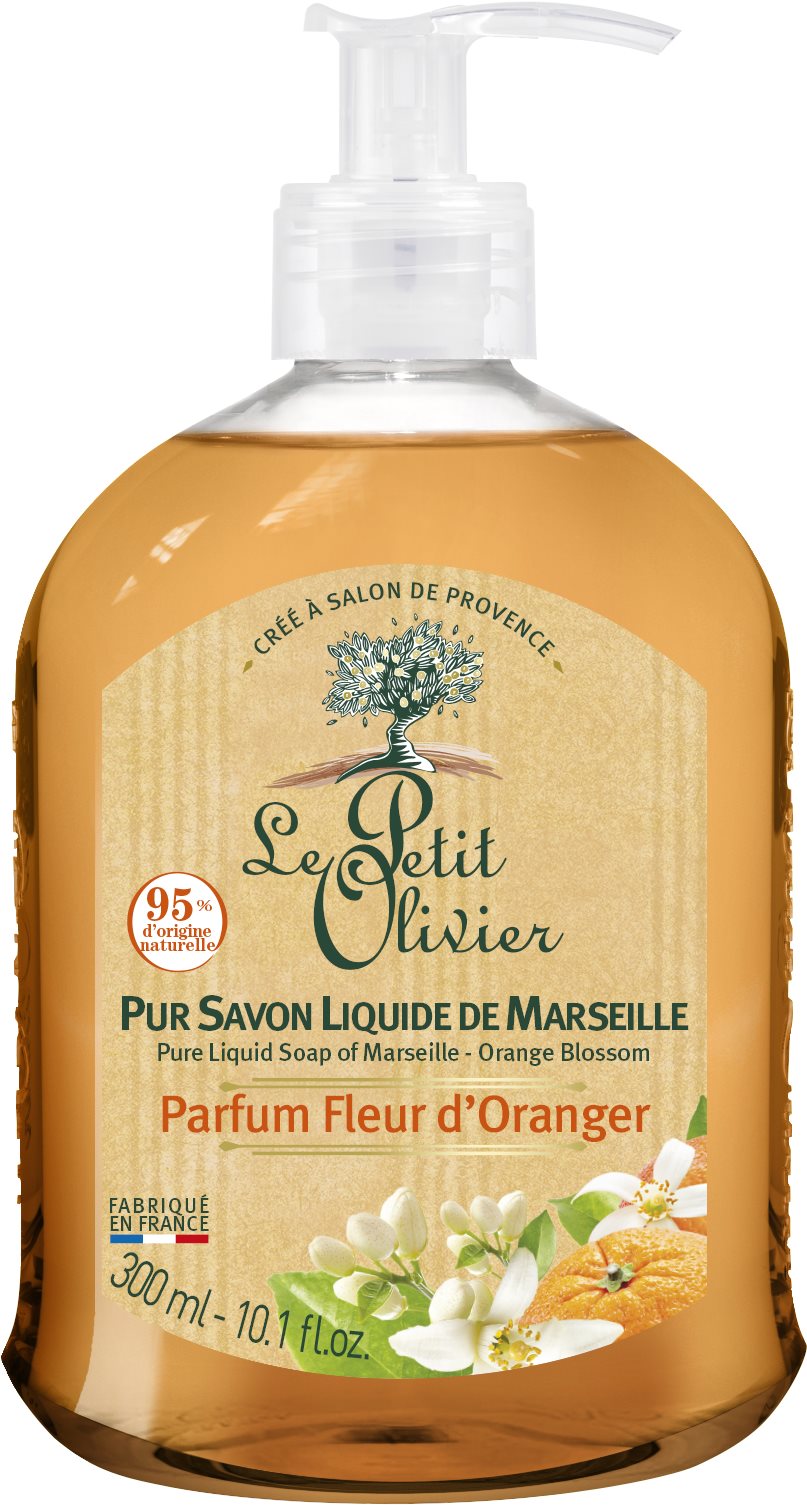 Folyékony szappan LE PETIT OLIVIER Pure Liquid Soap of Marseille - Orange Blossom 300 ml