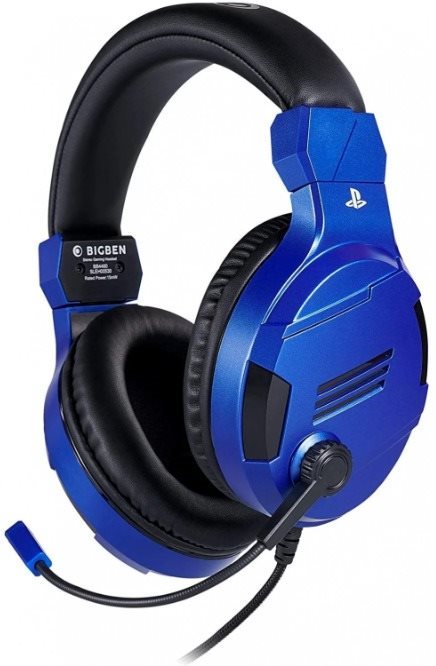 Gamer fejhallgató BigBen PS4 Stereo-Headset v3 - kék