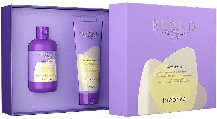 Hajápoló szett INEBRYA BLONDesse No-Yellow Kit Set 550 ml