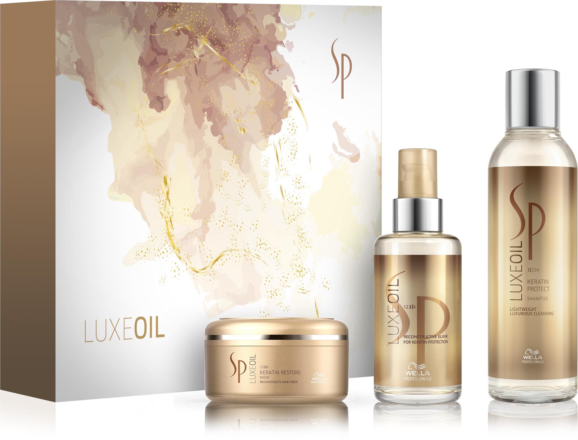 Hajápoló szett WELLA PROFESSIONALS SP Classic Luxe Oil az extra csillogásért