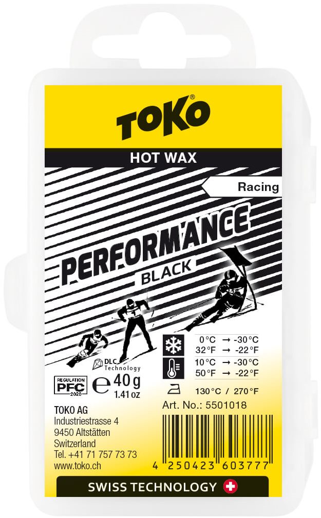 Sí wax Toko Performance paraffin fekete 40g