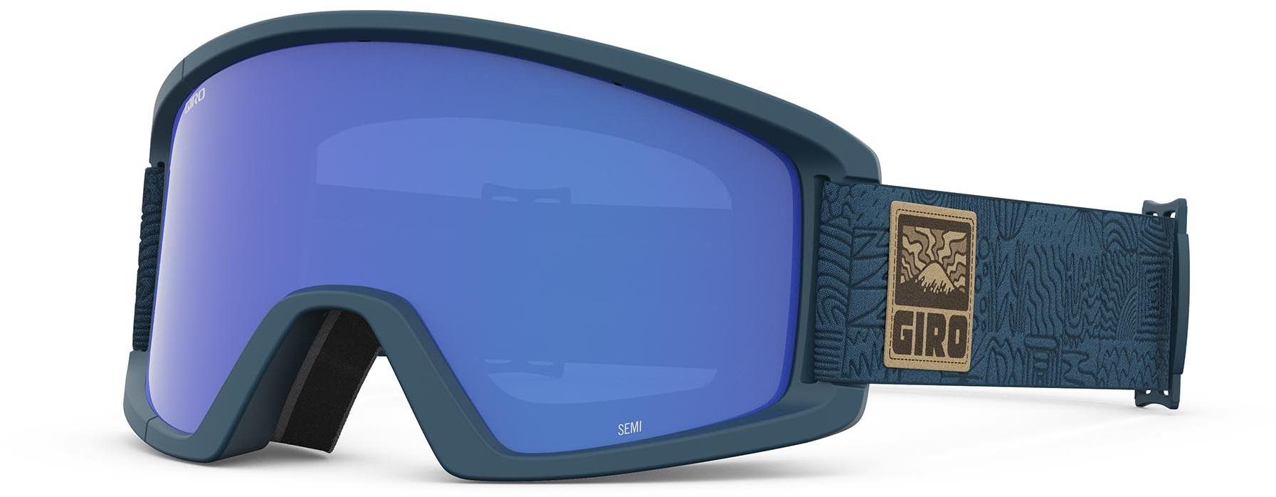 Síszemüveg GIRO Semi Harbor Blue Adventure Grid Grey Cobalt/Yellow (2 lencse)