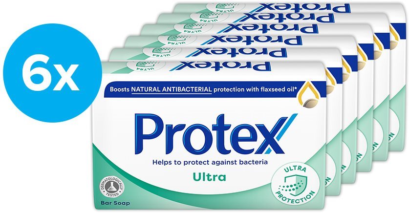 Szappan PROTEX Ultra természetes antibakteriális védelemmel 6 × 90 g