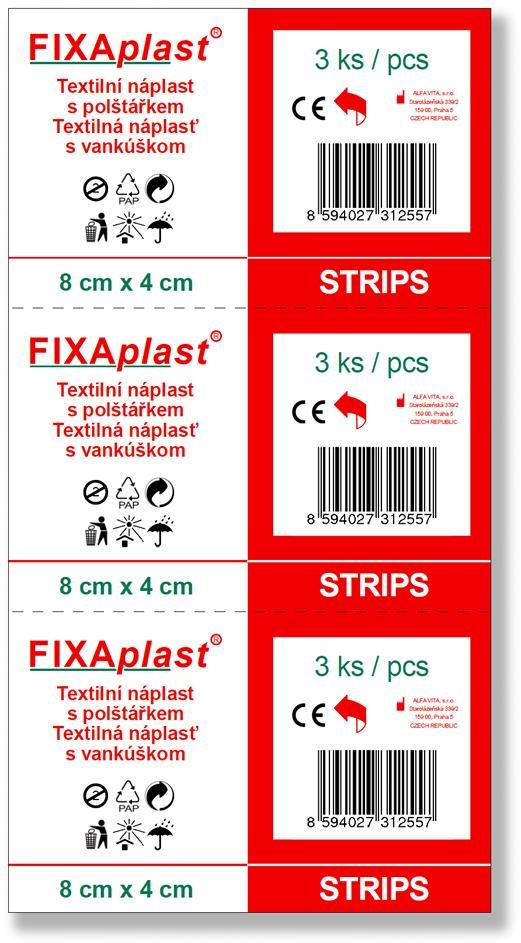 Tapasz FIXAplast tapasz 8 × 4 cm