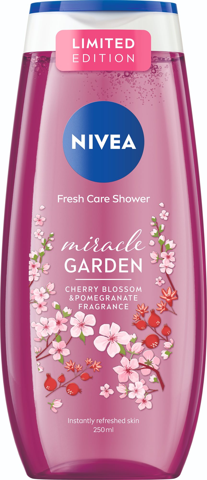 Tusfürdő NIVEA Miracle Garden Cherry tusfürdő 250 ml