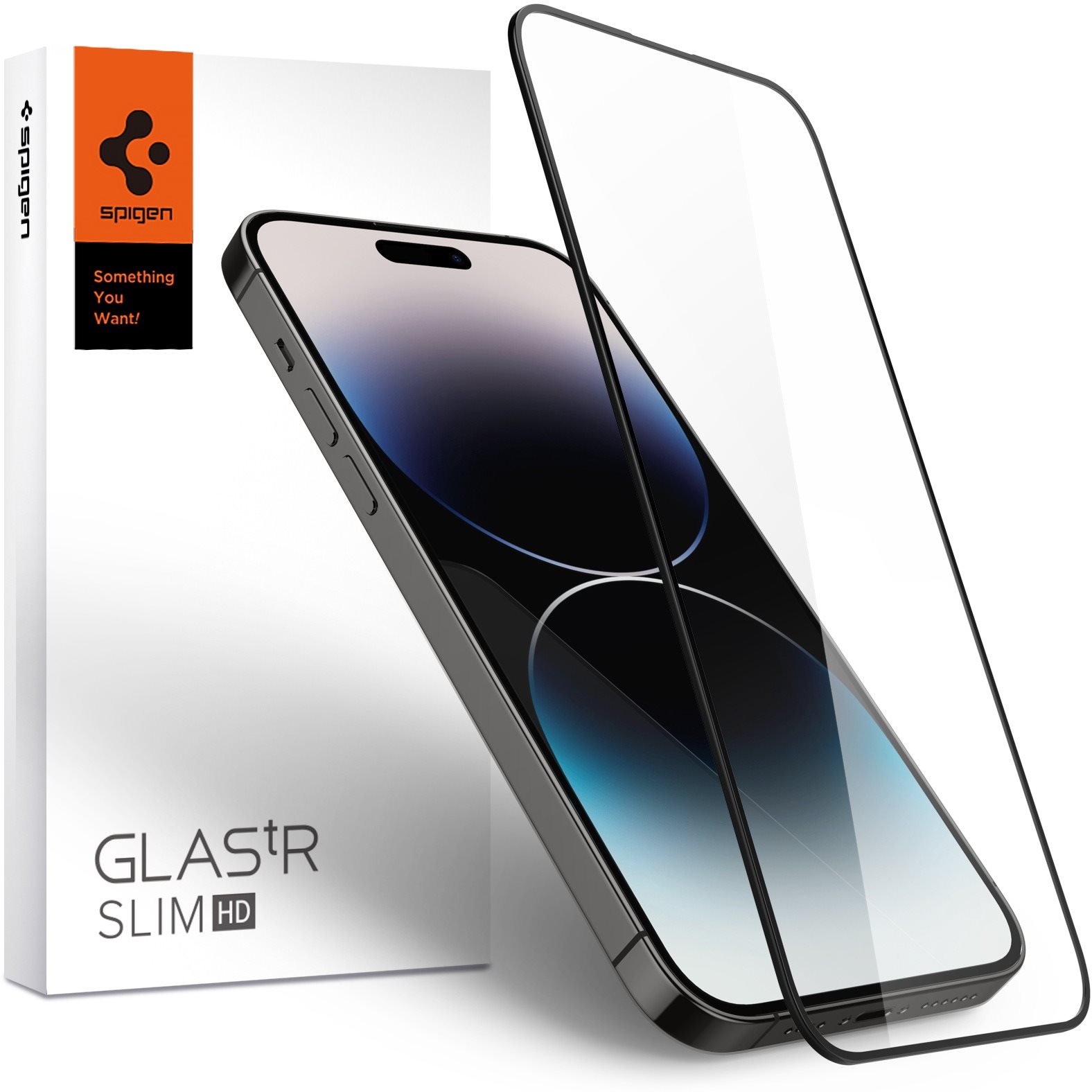 Üvegfólia Spigen tR Slim HD 1 Pack FC Black iPhone 14 Pro