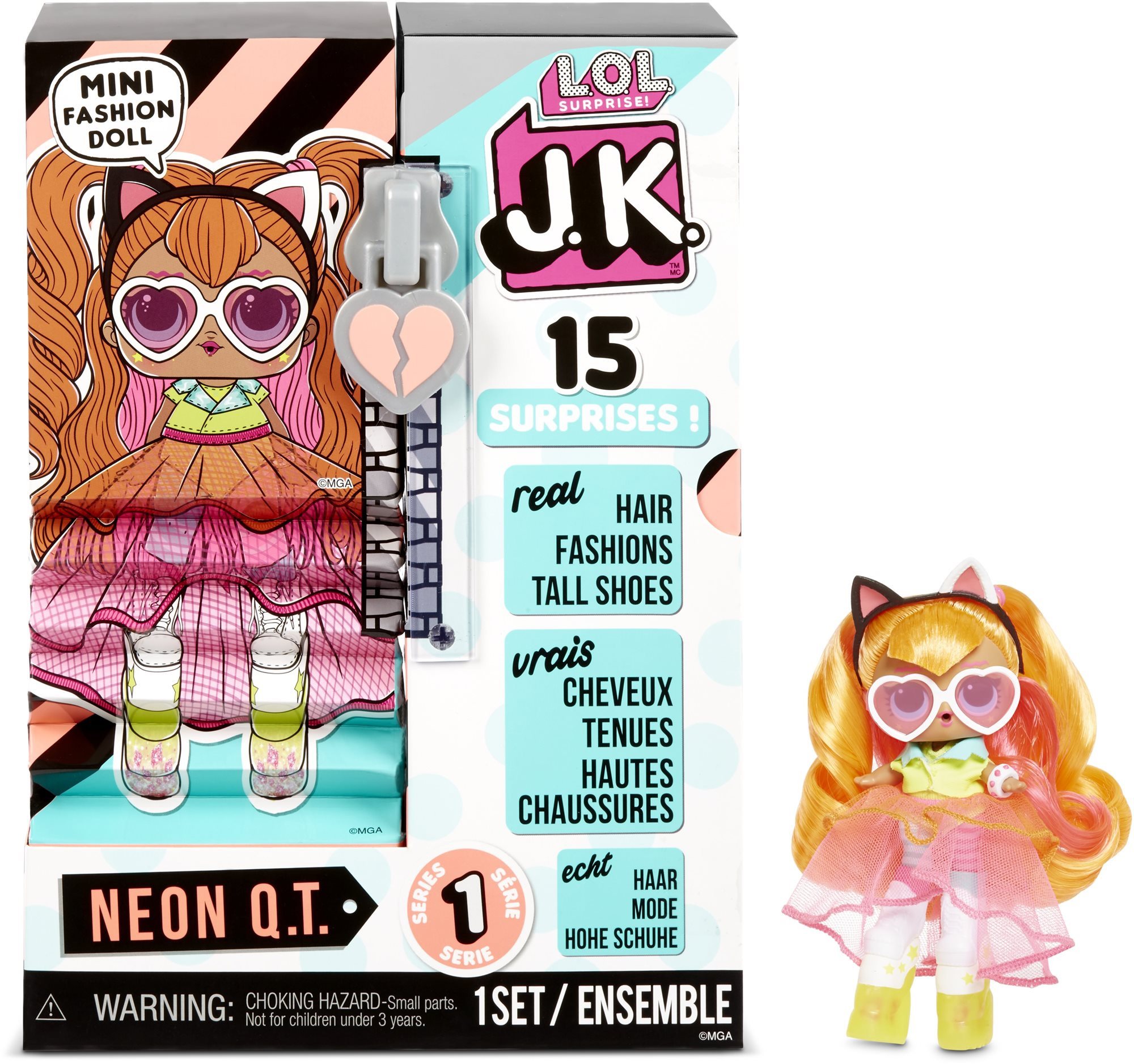 Baba L.O.L. Surprise! J.K. Doll- Neon Q.T.