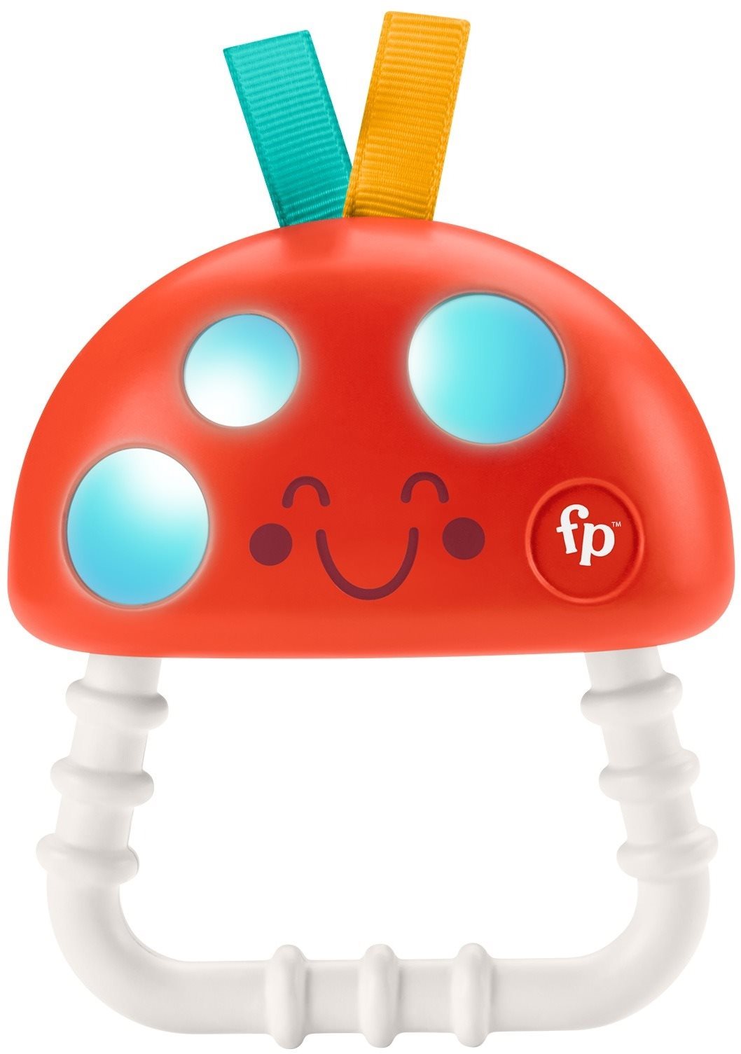 Baba rágóka Fisher-Price Légyölő galóca rágóka és csörgő