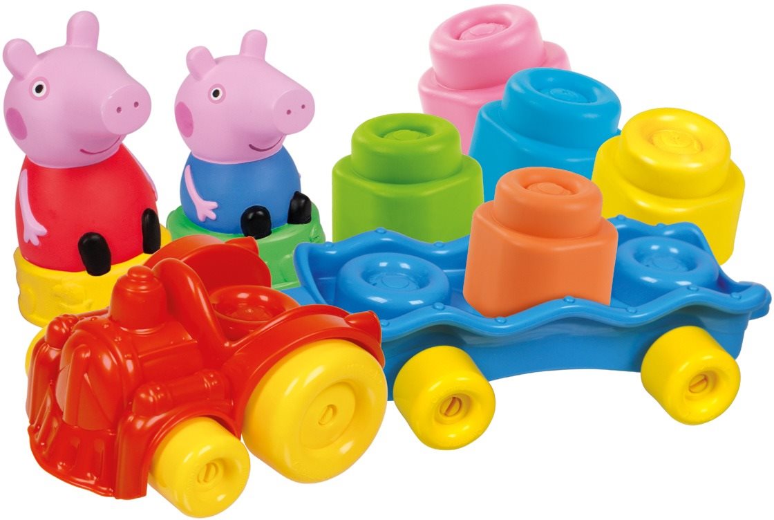 Babajáték Clementoni Clemmy baby - Peppa Pig - vonat kockákkal