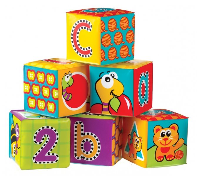 Babajáték Playgro puha kockák (6 db)