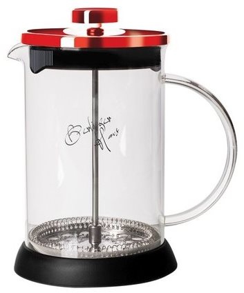 Dugattyús kávéfőző BerlingerHaus French Press Teás- és kávéskanna 350 ml Burgundy Metallic Line BH-1496