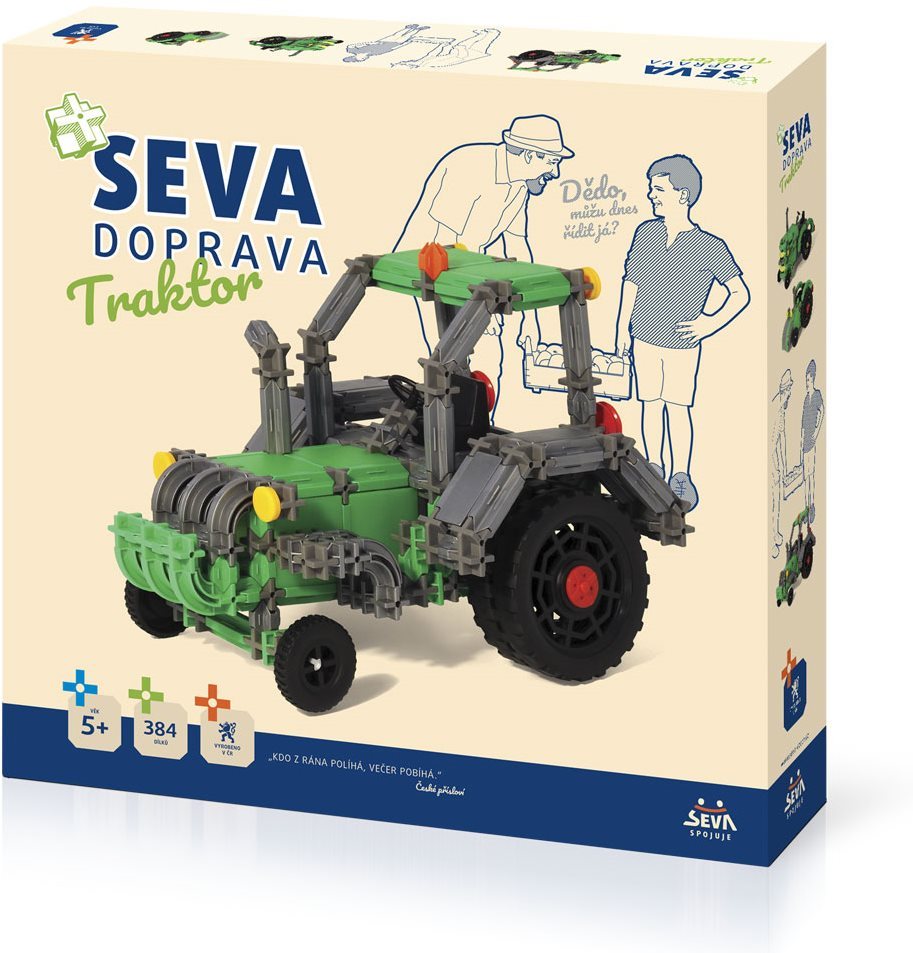 Építőjáték SEVA KÖZLEKEDÉS – Traktor