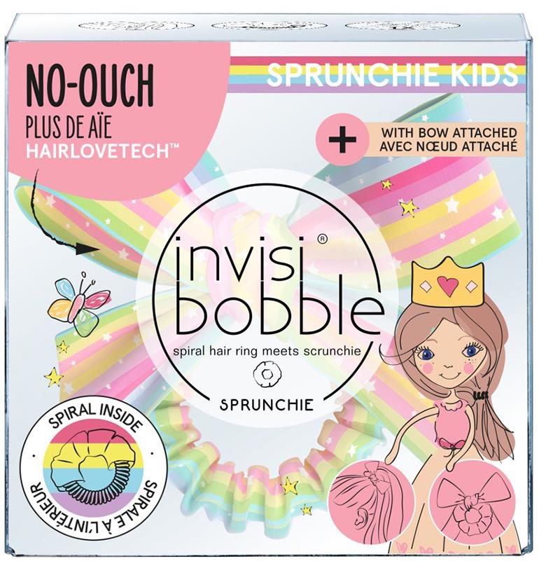 Hajgumi INVISIBOBBLE KIDS SLIM SPRUNCHIE w. BOW Let‘s Chase Rainbows