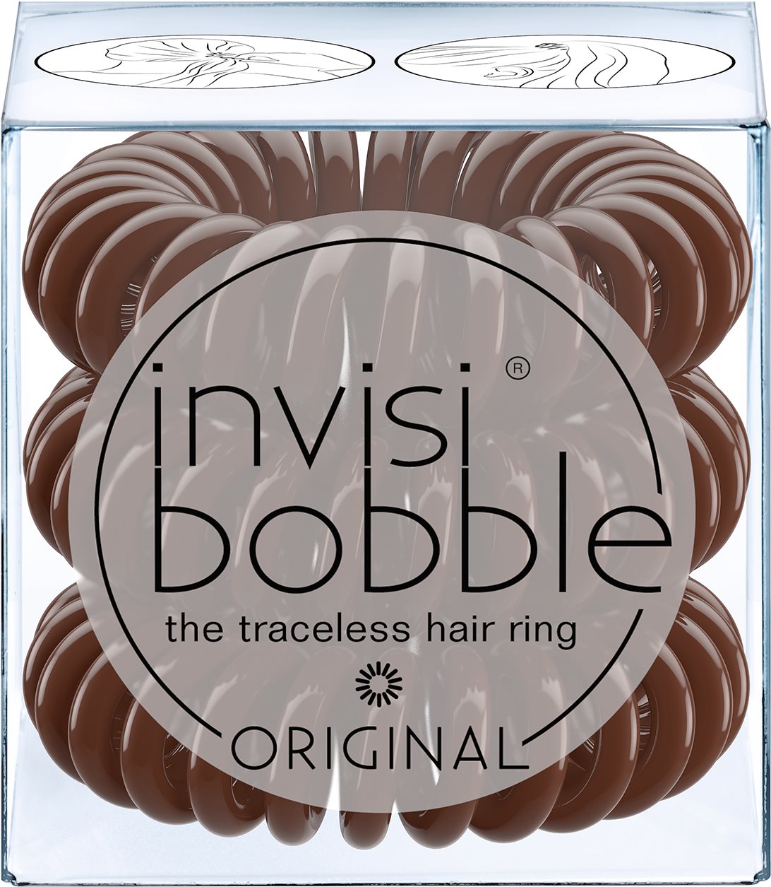 Hajgumi INVISIBOBBLE Original Pretzel Brown hajgumi - 3 darab