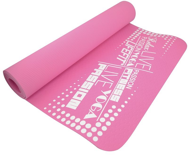 Jógaszőnyeg Lifefit Yoga Mat TPE rózsaszín