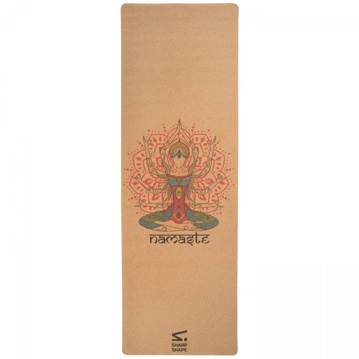 Jógaszőnyeg Sharp Shape Cork Travel Yoga Mat Namaste